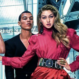 BNWT Balmain x H&M Fuchsia Blouse